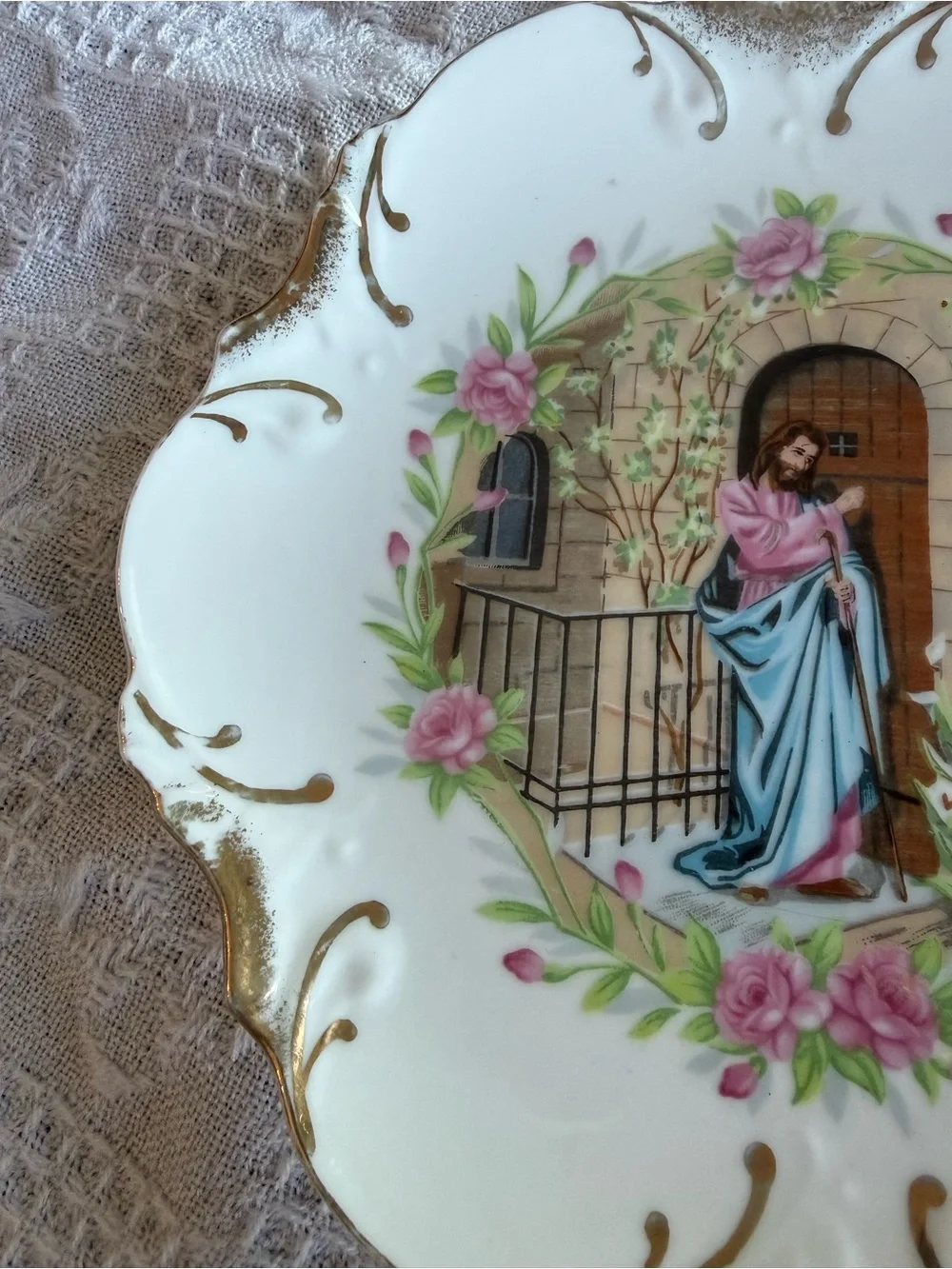 Vintage “Jesus Knocking at Hearts Door” Collectors Plate